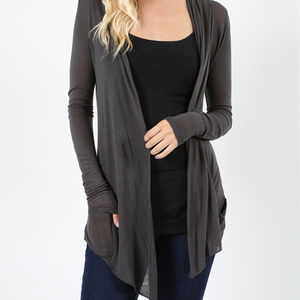 LIGHT WEIGHT CARDIGAN WITH POCKET